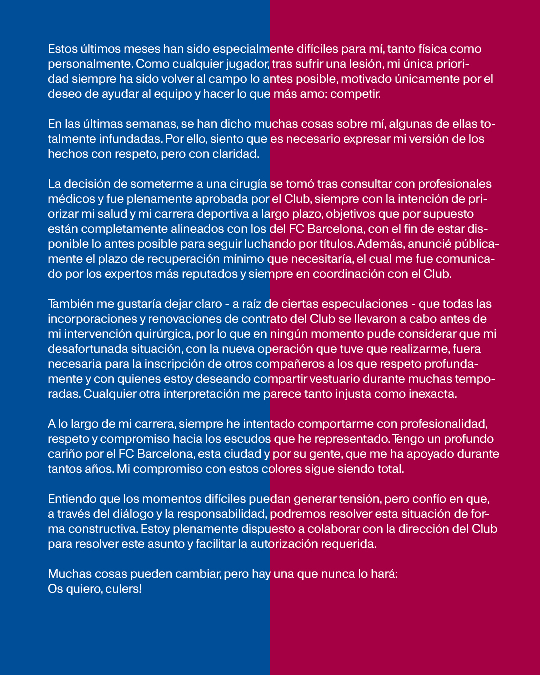 定的, 特尔施特根, 我完全愿意